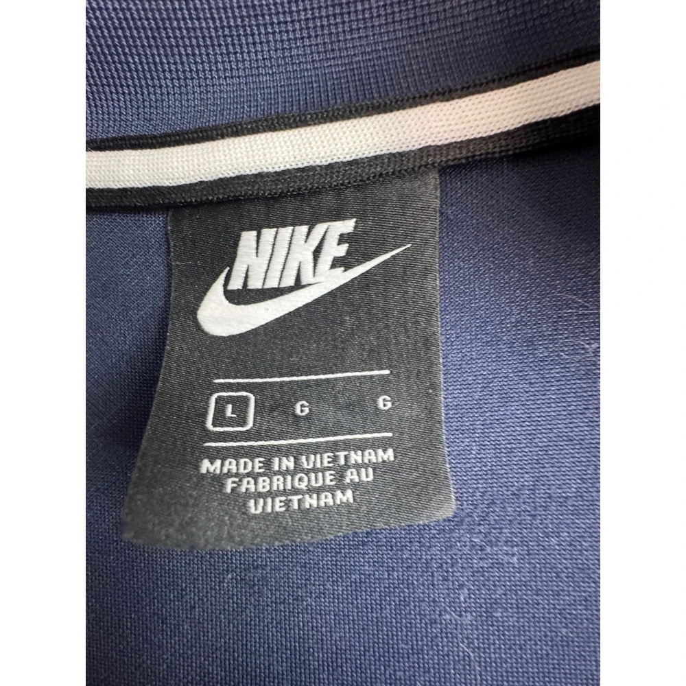 Nike Air Mens Large Quarter Zip Track Jacket Navy Yellow Colorblock‎ AR1839-451